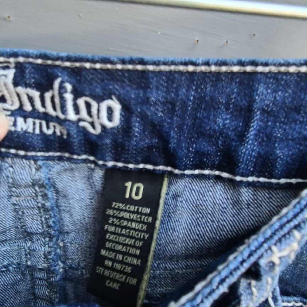 Love Indigo Premium Cropped Jeans size 10 - Picture 9 of 12